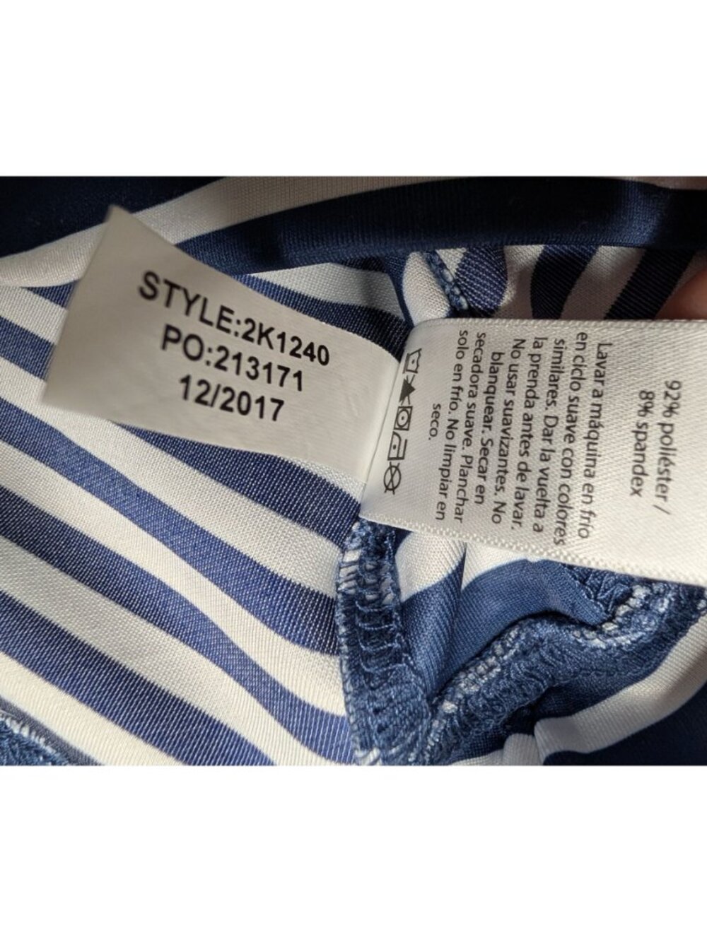 Vineyard Vines Womens Performance 3/4 Zip Pullover Navy White Striped Size S - Picture 12 of 12